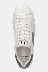 Resim Armani Exchange Erkek Rahat Düz Taban AX Logolu Beyaz Sneaker XUX252 XV805-U643 