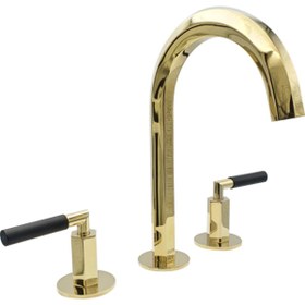 Resim Pure Concept Pure Elagate Gold Üç Delikli Lavabo Armatürü Elg-107 