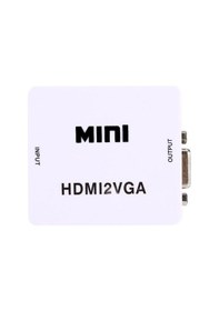 Resim Hdmi - Vga Aktif Çevirici HDMI To VGA Monitör TV Dönüştürücü Box 