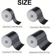 Resim 1 Rulo 299.97cm/4 Rulo 100.0cm Uzun 3D Karbon Fiber Vinil Bant, Araba Pencere Kapı Dekorasyon Genel Amaç DIY Karbon Fiber Vinil Sarma, Araba Çizik Detay Koruma Ruloları 