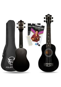 Resim Fourtune Loki Sp-21bk Soprano Siyah Ukulele Seti Başlangıç Seviye Siyah 
