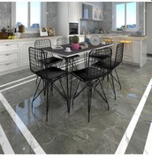 Resim Knsz masa sandalye takımı hem75mazlum grisyh 130*070 6 sandalye syhsyh 