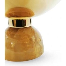 Resim Anatoli Gondol Cevher Büyük Boy Onix Altın Kaplama 