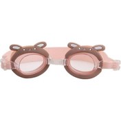 Resim Sevimli Su Geçirmez Buğu Önleyici Yüzücü Gözlüğü Çocuklar İçin Turuncu Turuncu 