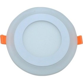 Resim Ack 6w+1w Sıva Altı Renkli Yuvarlak Led Panel Gün Işığı+mavi Işık 