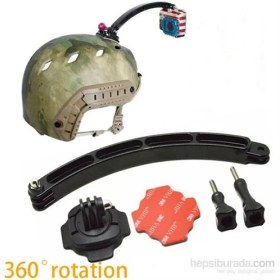Resim Trx-Pro Gopro Hero 2 3 3+ 4 Kask Bağlantı Aparatı 360 Derece Dönebilen 