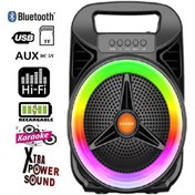 Resim Life Teknoloji Platoon Pl-4521 Bt Usb Sd Aux 6.5 Inç Mikrofonlu Anfi Yüksek Ses Taşınabilir Rgb Işıklı Hoparlör 