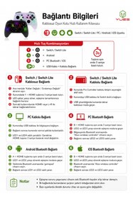 Resim YUES Işıklı Pro Controller | Switch / Switch Lite / PC / Android Uyumlu, Düşük Gecikme 