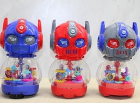 Resim Dans Eden Işıklı Robot Kumbara 