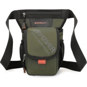 Resim Alien Outdoor Sports Wepower 2305 Açık Hava Sporları Erkek Bel Çantası Çapraz Askılı Naylon Bisiklet Bacak Çantası-Ordu Yeşili (Yurt Dışından) 