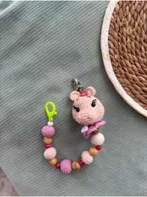 Resim Aia&Co Emzik Zinciri - Emzik Askısı Emzik Tutucu Amigurumi Figürlü 