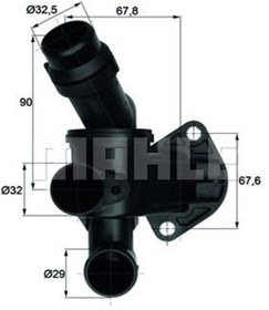 Resim BEHR Mahle Tı787 Termostat 87c-135c (VW AUDİ A4 05-08 A6 05-11 SEAT EXEO 09-14) 06d121111g (WE138791) 