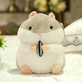 Resim Cute Hamster Plush Toy Mouse Pendant Keychain Doll - Blue / 10CM 
