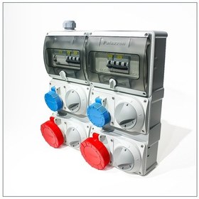 Resim Novsen Ip55 Kombinasyon Panosu 2ad. 3x16a, 2ad. 5x32a Klitli Priz 