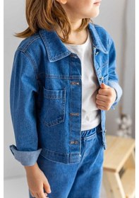 Resim Oliven The Kid Oliventhekid Unisex Koyu Mavi Kot Ceket Koyu Mavi Koyu Mavi 