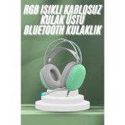 Resim Techno Stock Unısex Yüksek Ses Kaliteli Yumuşak Kılıflı Kablosuz Kulak Üstü Bluetooth Kulaklık 