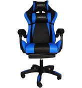 Resim Fashcolle Masaj Özellikli Oyuncu Koltuğu Mavi - Siyah 