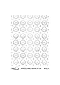 Resim Cadence Gümüş Varak Pirinç Dekoapaj Kağıdı - Model 40 