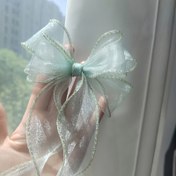 Resim 12 adet Altın Kenarlı 3 Katlı Kurdele - Zarif Açık Mavi Polyester DIY El Sanatları Dekoru Çiçek Düzenlemeleri, Düğünler, Doğum Günleri, Noel Partileri, Hediye Paketleme ve Moda Aksesuarları, Parti Dekorasyonları | Zarif Kurdele | Dayanıklı Polyester, Kurdele Dekorasyonları 
