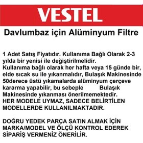 Resim Vestel Uyumlu Regal Davlumbaz Yağ Filtresi Aspiratör Filtre 26 2X25 4Cm 