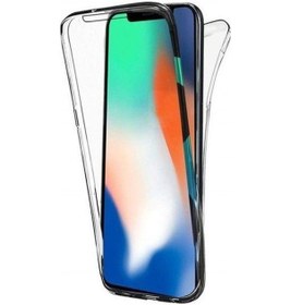 Resim Prolysus iPhone Uyumlu 8 Plus Uyumlu 360 Derece Kılıf Full Tam Koruma Ön Arka Şeffaf Kılıf 