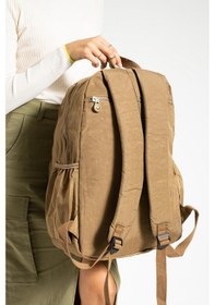 Resim Ultra Hafif Çok Cepli Su Geçirmez Sırt Çantası Unisex Taba Model: 571-1e - Taba 