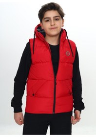 Resim Toontoy Kids Toontoy Erkek Çocuk Göğsü Armalı Şişme Yelek Kırmızı 