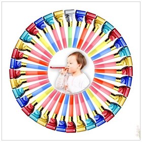 Resim Parti Düdük Kaynana Dili, Çok Renkli - 100 Adet 