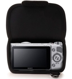 Resim MegaGear Sony Alpha A5100, A5000 Nex-5T Neopren Fotoğraf Makinesi Kılıfı 