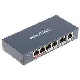 Resim DS-3E0106P-E-M 4 Portlu 10-100 Fast Ethernet Switch- 4 Port Poe 35W 