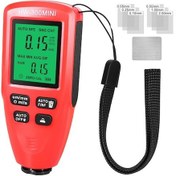 Resim Kırmızı Metal Kaplama Kalınlığı Ölçer Pil Yok - 0-2000um Aralığı, Abs Malzeme, 3%+1um Doğruluk 