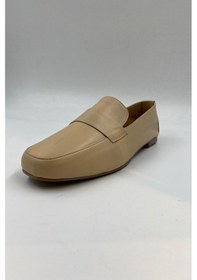 Resim Ophelia Vizon Hakiki Deri Kadın Babet Ayakkabı Vizon 