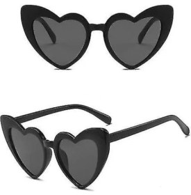 Resim Just Cheap Store Siyah Renk Kalp Şekilli Parti Gözlüğü 15X5 cm 