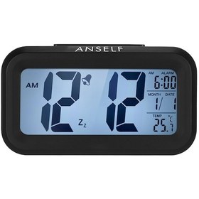 Resim Yifomall Led Alarm Clock With Temperature Display - Auto Backlight, Snooze Function, Multiple Colors 13.5cm 