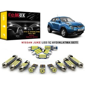 Resim Femex Nissan Juke Iç Aydınlatma Ampul Seti Parlak Beyaz 
