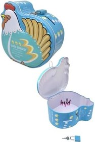 Resim Hyd Anahtarlık Kumbara Sevimli Metal Kilitli Kumbara Sevimli Tavuk Bozuk Para Çocuk Kumbarası 