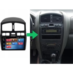 Resim Hyundai Santa Fe 2k Çözünürlükte Ekran Android 15 Multimedya Sistemi 8+256 Myway (2000-2005) 