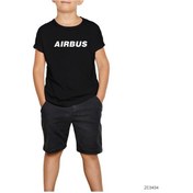 Resim Airbus Siyah Çocuk Tişört Siyah 