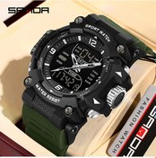 Resim Gaojunshop01 Erkekler İçin Su Geçirmez Büyük Boy Digital Spor Saat Army Green Kronometre Diğer 