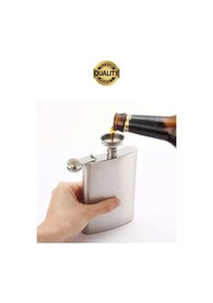 Resim Limited Edition Sızdırmaz Paslanmaz Çelik 9 Oz Alkol Sıvı İçecek Kamp Cep Su Matarası Dayanıklı Çok Renkli 