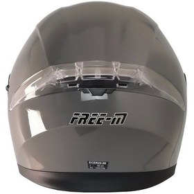 Resim Motoanl Free-M Ece 22.06 Sertifika Güneş Vizörlü Çene Açılır Kask Nardo Gri 