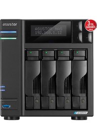 Resim Asustor As6704t, 4gb Ddr4 Ram, 4 Yuvalı 4x22tb Destek , 4xm.2, Pcı-e, 2x2.5gbe Network, 2xusb 3.2, Tower Nas Yedekleme Cihazı 