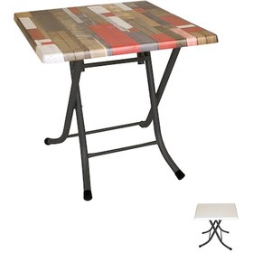 Resim Beymobilya Klasik Katlanır Werzalit Kare Tabla Masa (70X70) (520893262) 