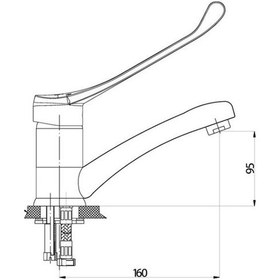 Resim Gpd Doktor Bedensel Engelli Döner Lavabo Bataryası Mdl45 