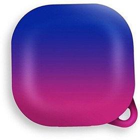 Resim Samsung Galaxy Buds Live Kancalı Çift Renk Sert Plastik SF8 Mavi Kılıf 