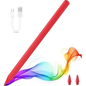 Resim Apple Uyumlu iPad 11/10.nesil A16 9/8/7 10.2 Air/pro 4/5/6 11/13inç Avuç Içi Reddi Dokunmatik Çizim Kalemi Pen16 Kırmızı 