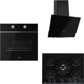 Resim Teka Ankastre Set Siyah ( Hlb 8400 Bk Hydroclean Pro - Atv 60 Bk - Hf Lux 70 5g ) 