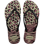 Resim Slim Animals Mix Black Kadın Terlik-4855 Siyah 