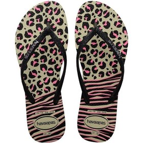 Resim Slim Animals Mix Black Kadın Terlik-4855 Siyah 