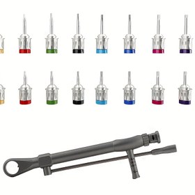 Resim 16 adet Paslanmaz Çelik Tornavida Seti, Tork Anahtarı Ratchet, 10-70 NCM, Manuel Aracı Sıkılaştırma ve Loosening Tornavida, Tornavida Seti | Tork Kontrollü Ratchet | Dayanıklı Yapı, Tornavida Uçları 